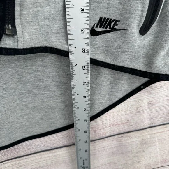 Nike Tech Fleece Asymmetric Cape Zip Hoodie Sweatshirt Women's Large Gray - Picture 12 of 13